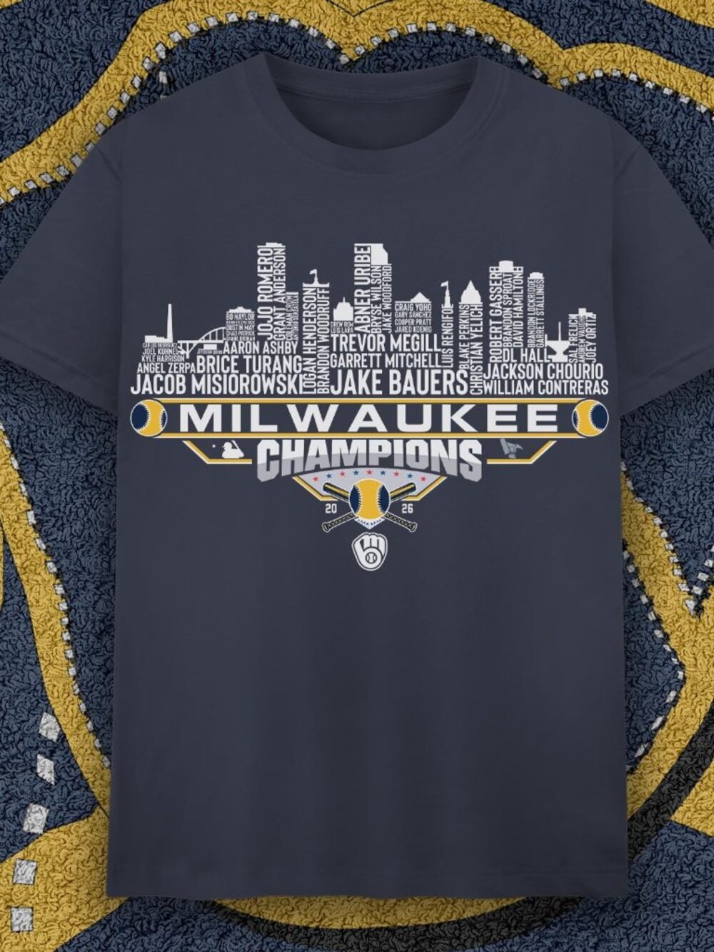 Milwaukee Baseball National Champions 2026 Milwaukee City Skyline Shirts